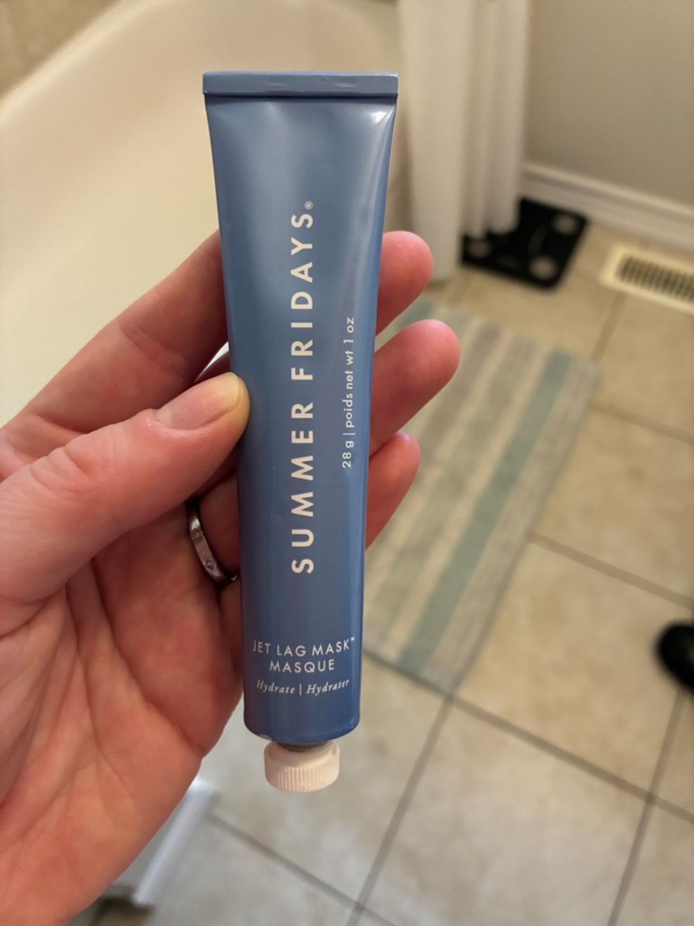 Summer Fridays Hydrating Jet Lag Mask - Light Blue Tube